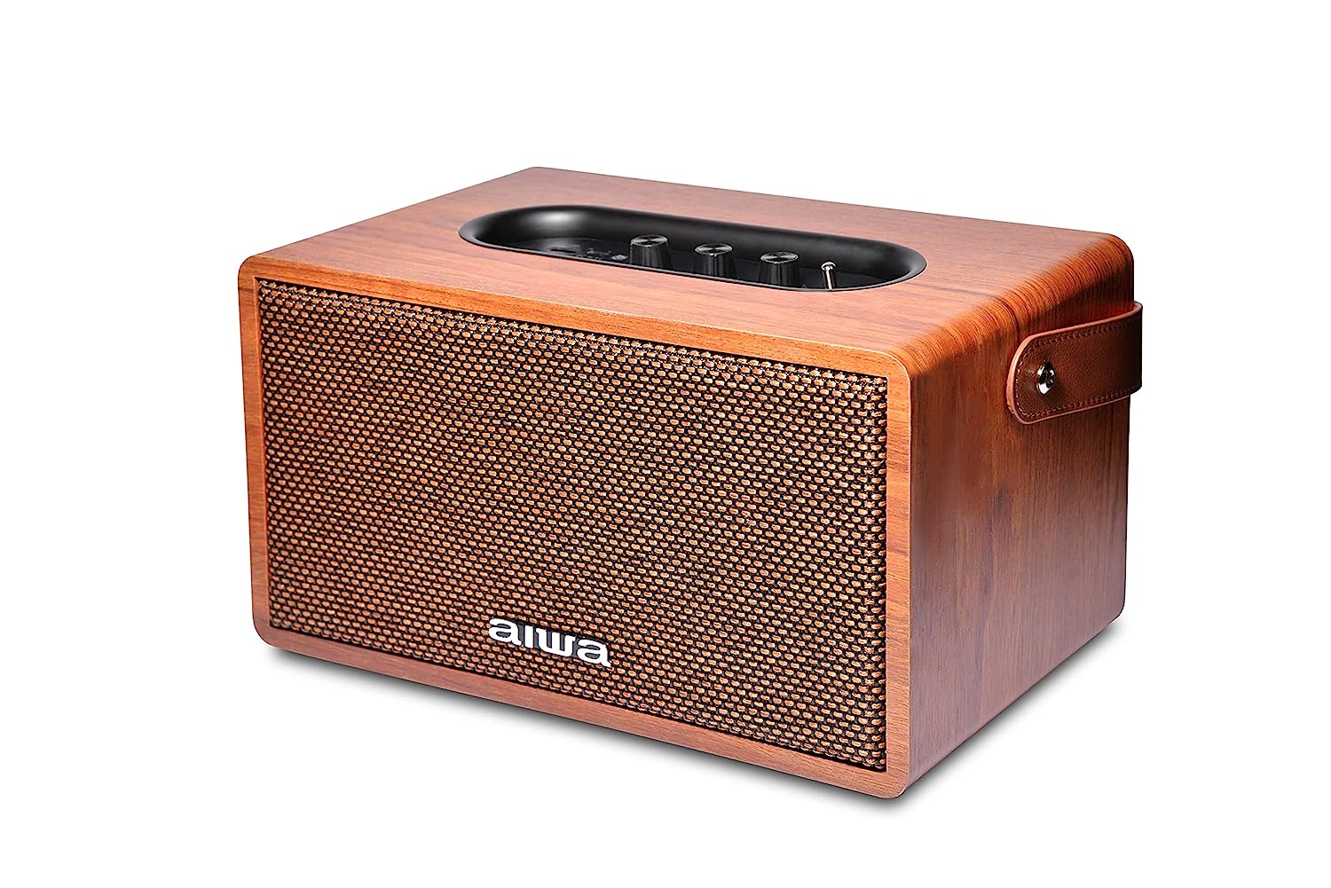 Aiwa MI-X150 Retro Plus X Retro Bluetooth Home Audio Surround Sound (Brown, Medium) - Mahajan Electronics Online