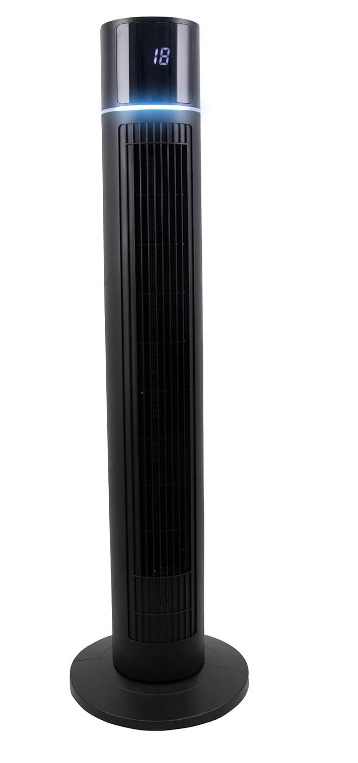 Russell Hobbs Aero Breeze 42" Tower Fan (RTF4200), 60W Powerful Cooling, 70° Wide Airflow Coverage, 4 Smart Modes (AI, Natural, Sleep, Normal), 12 Speed Settings, Remote Control, LED Display Mahajan Electronics Online