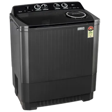 LG P8535SLMZ 8.5Kg Semi Automatic Top Load Washing Machine, Roller Jet Pulsator + Soak, Full Black Mahajan Electronics online