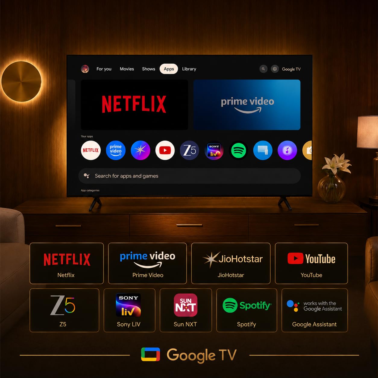 Vu GLO50MINILED  California 126cm (50 inches) Glo MiniLED Google 4K TV VUGLOMINILED 2026 VU Technologies