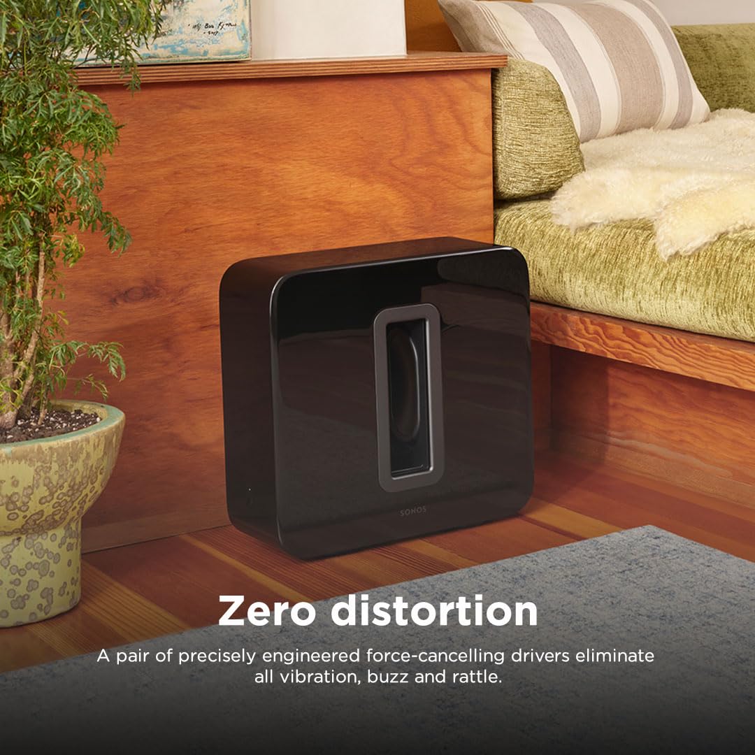 Sonos Sub (Gen 3) Wireless Subwoofer with Pure bass, 25 Hz Frequency Response (Black) Mahajan Electronics online
