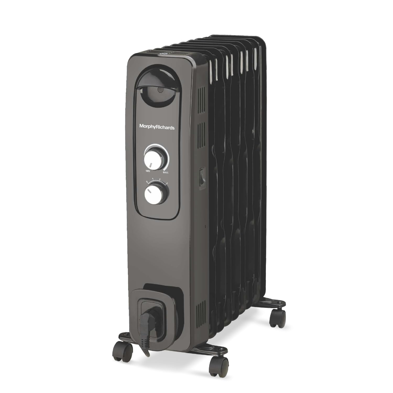 Morphy Richards OFR Room Heater, 9F WAVE FIN Fin 2400 Watts Oil Filled Room Heater with 400W PTC Ceramic Fan Heater, ISI Approved (Black) Mahajan Electronics Online