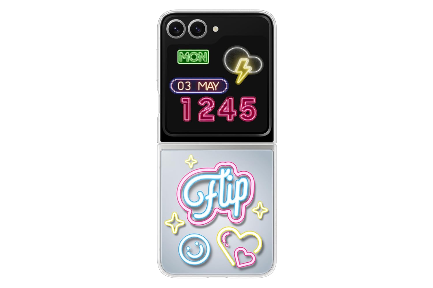 Samsung Galaxy Z Flip6 Flipsuit Case - Neon Card, Gray Mahajan Electronics Online