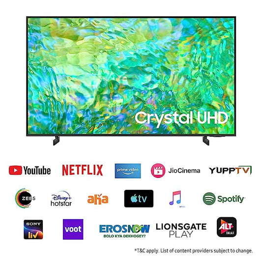 Samsung UA43CU8000 LED TV (43 inches) 4K Ultra HD Smart - Mahajan Electronics Online