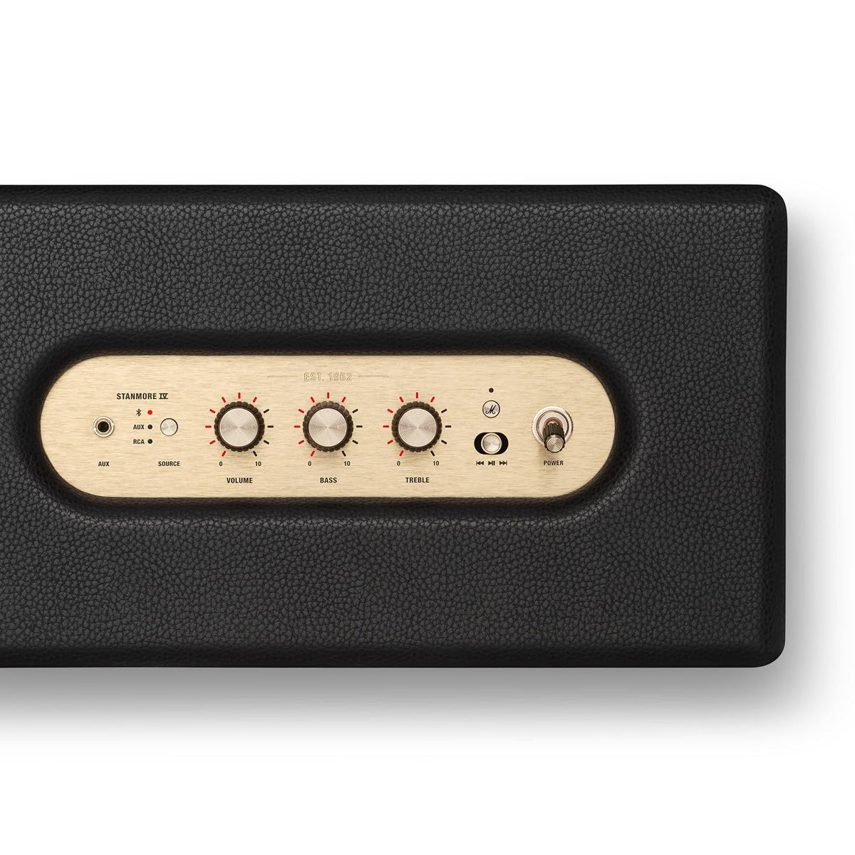 Marshall Stanmore IV Wired Connectivity Home Speaker with Bluetooth 5.3 with Auracast & RCA or 3.5mm Input - Black Marshall
