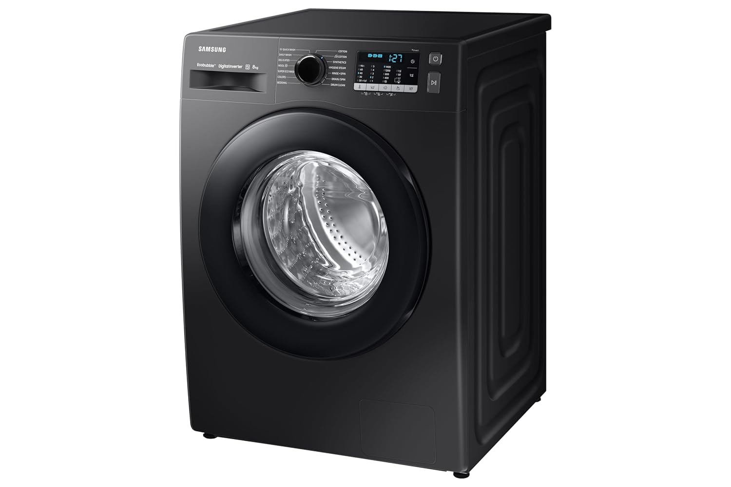 Samsung WW80TA046AB1TL 8 kg, Hygiene Steam with Inbuilt Heater, Digital Inverter, Fully-Automatic Front Load Washing Machine ( Black) Mahajan Electronics Online
