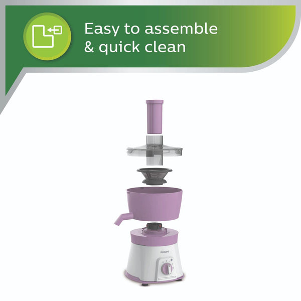 Philips HL7581 600W Juicer Mixer Grinder with Jars, XL Feeding Tube  Turbo Power Motor – Pink (Avenger 600 Series)