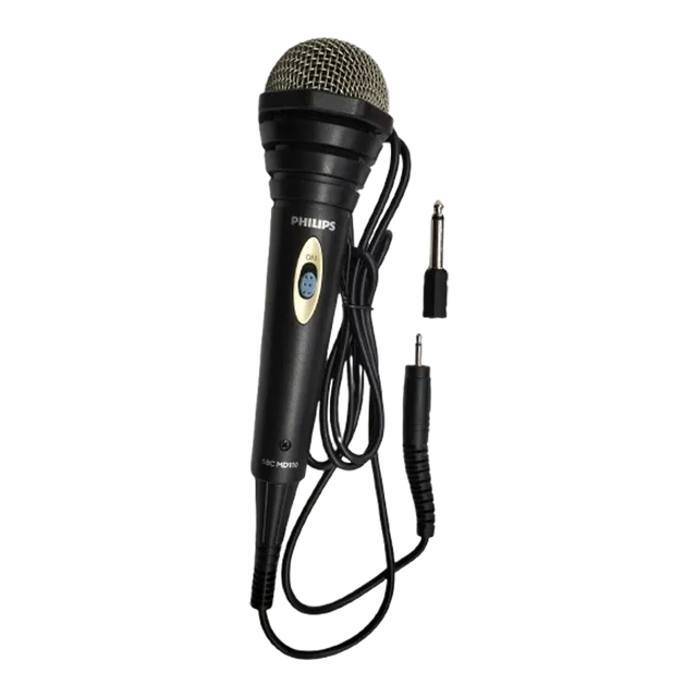 PHILIPS WDM-2402 6.5 Jack Wired Microphone (Black) Mahajan Electronics Online