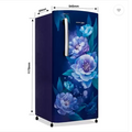 Voltas Beko 175 L Direct Cool Single Door 1 Star Refrigerator (PEONY BLUE, RDC208E/S0PBE0M0000GD) - Mahajan Electronics Online