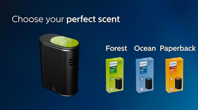 Philips Aroma Paperback Perfume Fragrance for GoPure Style 7611 Car Air Purifier | Ocean Scent | Long-Lasting Car Freshener Mahajan Electronics
