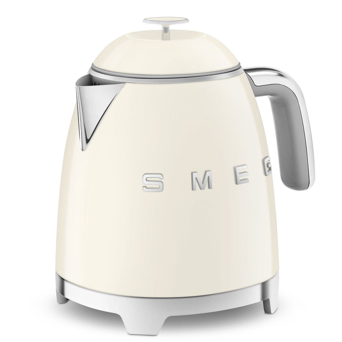 SMEG KLF05CREU Mini 50's Retro Style 3 Cup Electric Kettle with Double Wall Anti Slip Base and Water Level Indicator (Cream) Mahajan Electronics Online