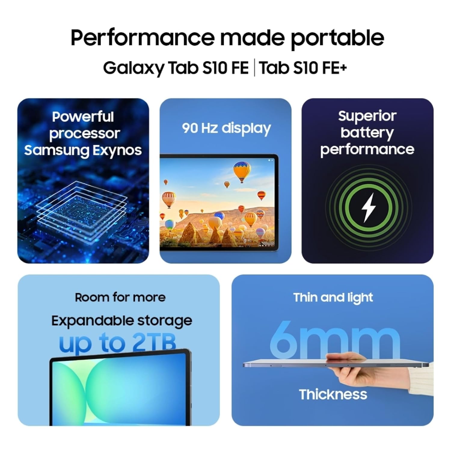 Samsung Galaxy Tab S10 FE, S Pen in-Box, 27.7 cm (10.9 inch) Display, AI Writing, Desktop Mode, Pre Loaded Pro Apps, 12 GB RAM, 256 GB Storage, Wi-Fi Tablet, Blue Mahajan Electronics Online