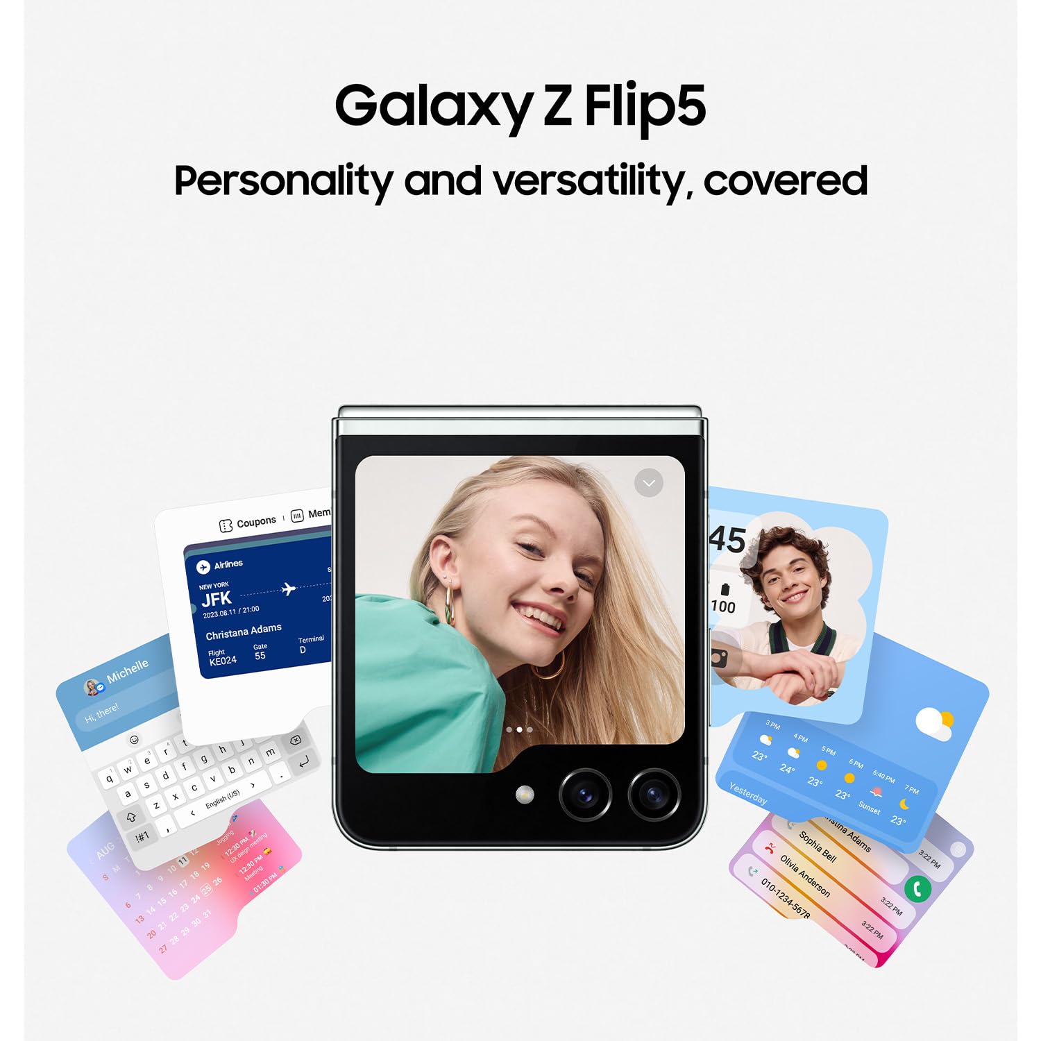 Samsung Galaxy Z Flip 5 5G (Cream, 8GB RAM 512GB Storage) - Mahajan Electronics Online