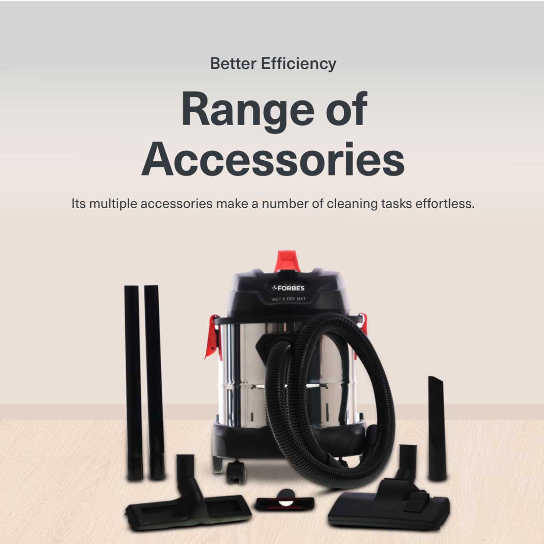 Eureka Forbes Wet and Dry NXT Powerful Wet and Dry Vacuum Cleaner with In Hand Suction Control, 12 Litres, Stainless Steel Body, Suction with Blower Mahajan Electronics Online