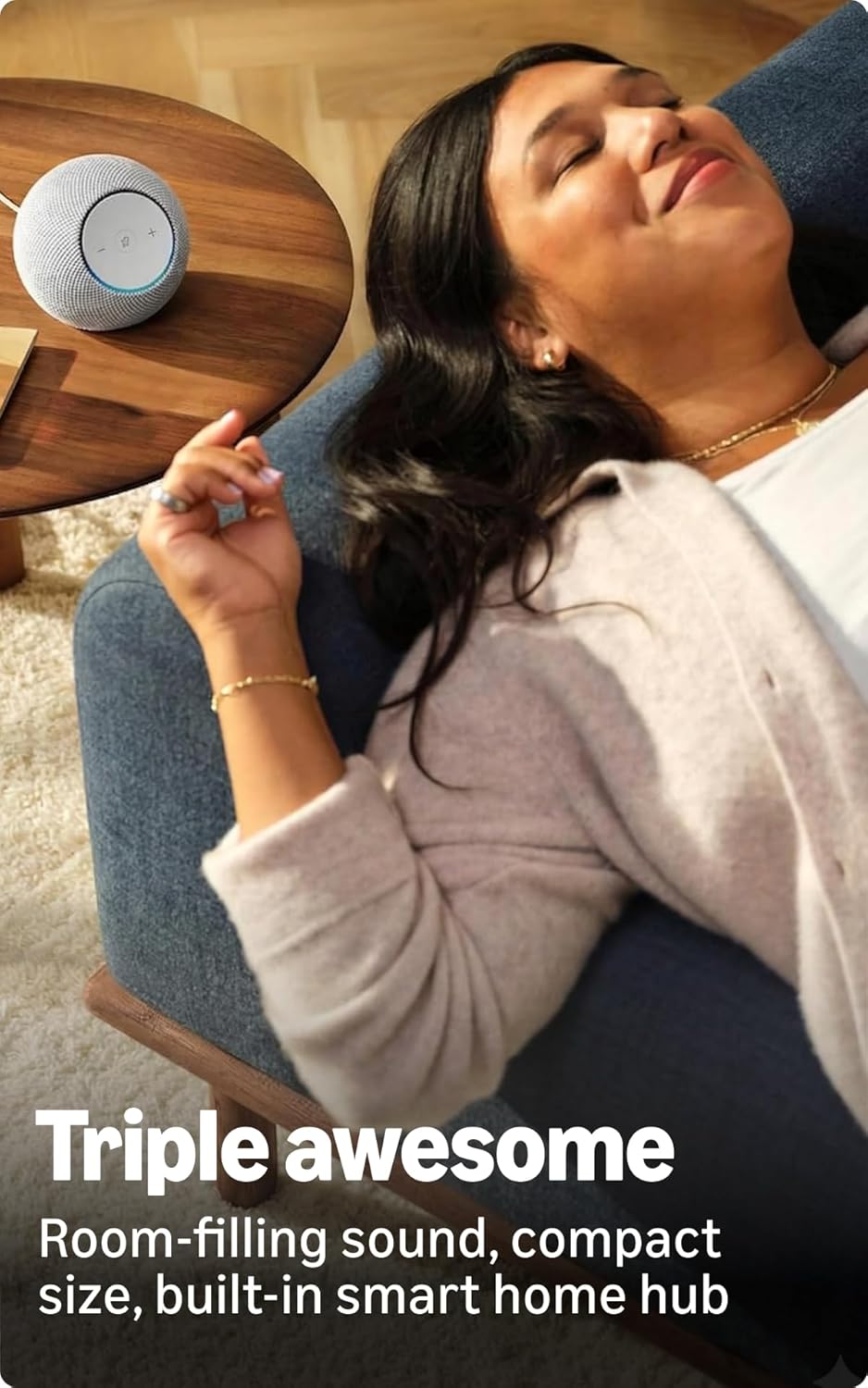All-new Amazon Echo Dot Max, Alexa speaker with 3X bass and room-filling sound, hands-free smart home management, Bluetooth, Amethyst Amazon