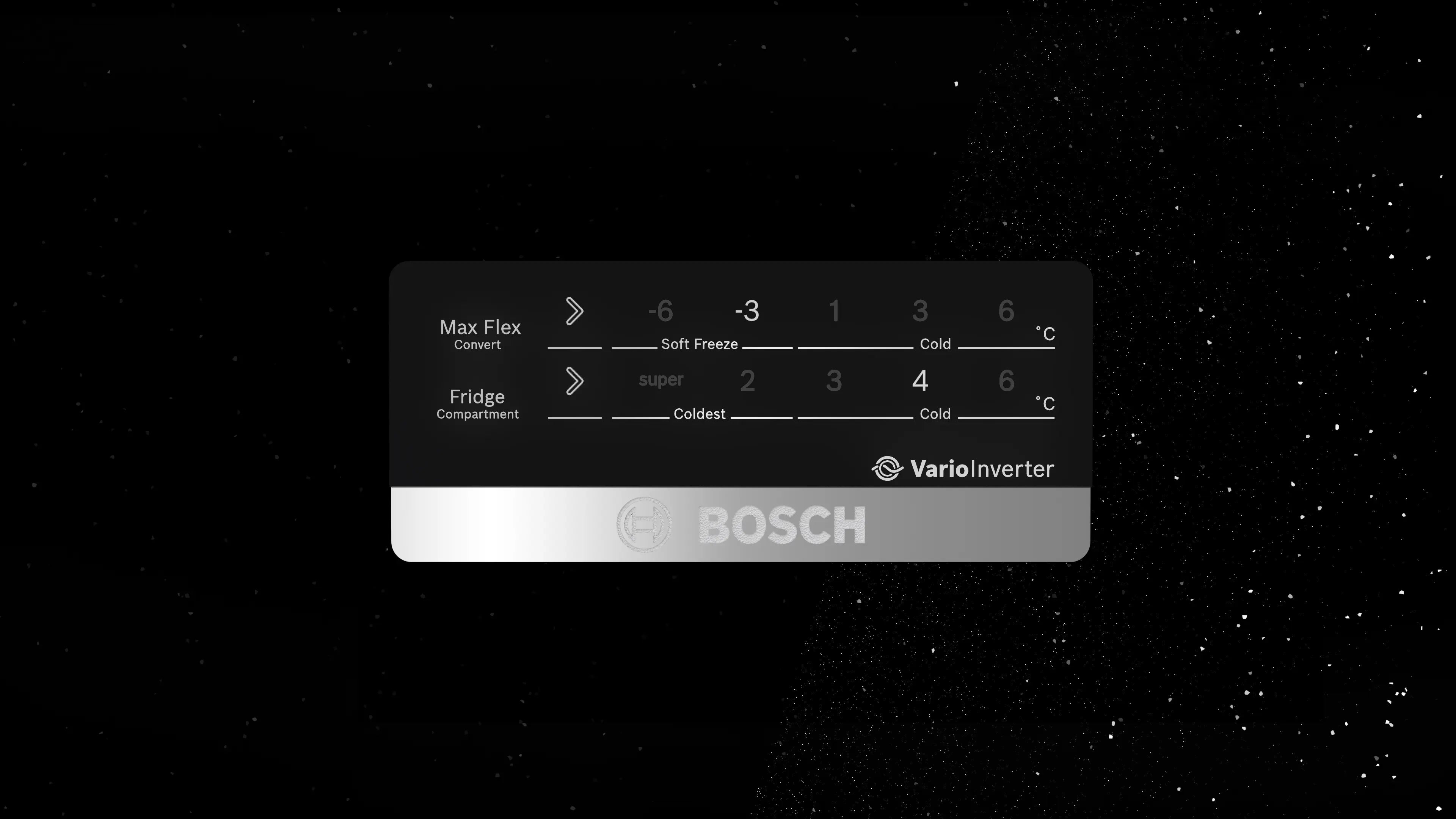 Bosch CMC36K23NI 335L Max Flex,3 Star,8 in 1 Convertible,Vario Inverter,Frost Free Triple Door Refrigerator,Black Pearl Interactive Display|18 Hrs Cooling Retention|Adaptive UI|Vita-Fresh Technology Mahajan Electronics Online