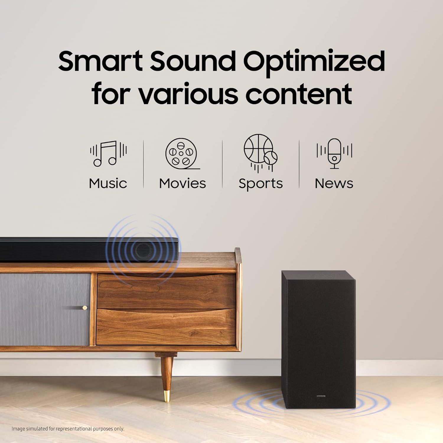 Samsung HW-T42E/XL 150 W Dolby Digital Bluetooth Soundbar ( Black, 2.1 Channel) Mahajan Eelctronics Online