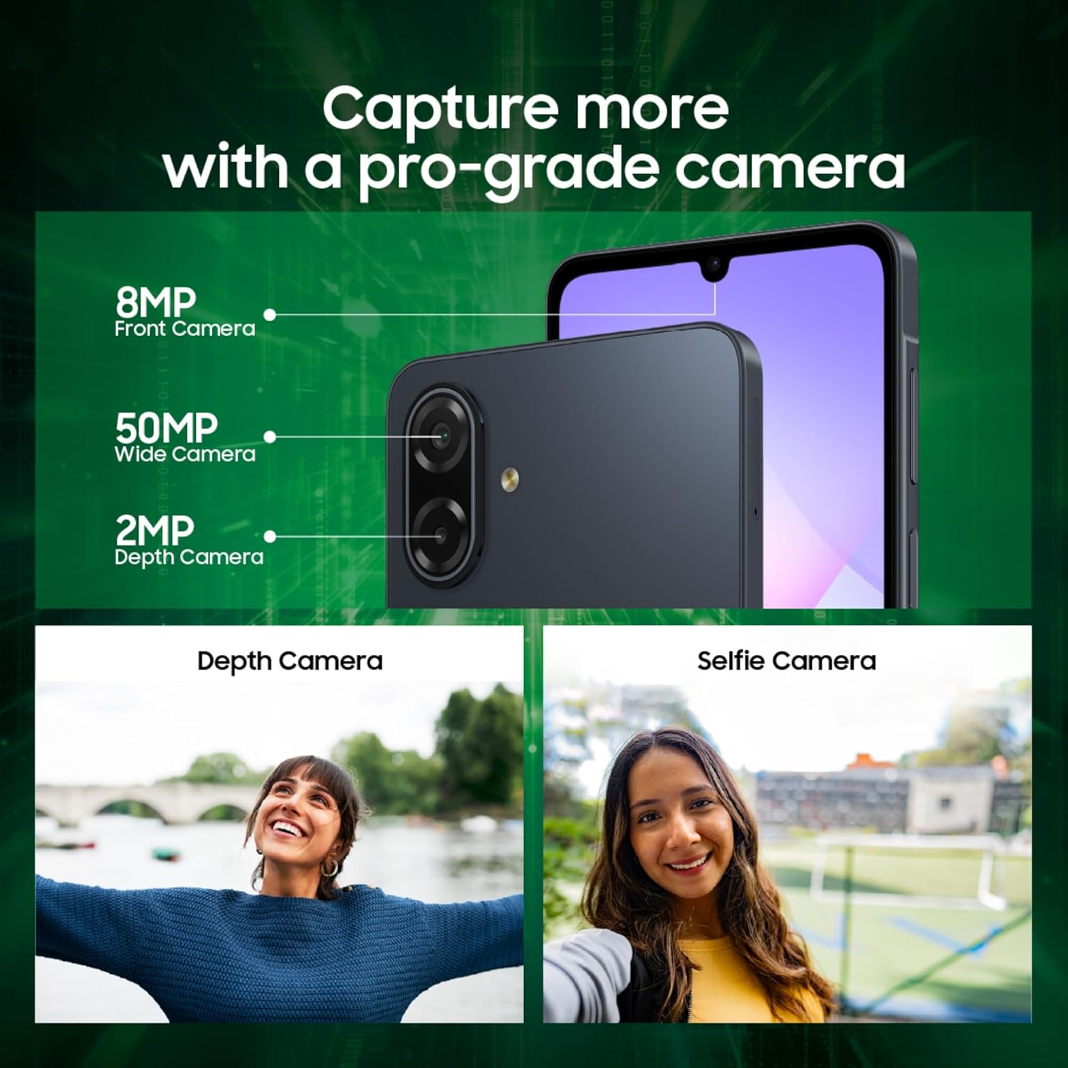 Samsung Galaxy A07 5G Smartphone (Black, 4GB RAM, 128GB Storage) | 120Hz Refresh Rate | Massive 6000mAh Battery | 50MP True Dual Camera | 6 Gen OS Upgrades | Knox Vault Mahajan Electronics Online