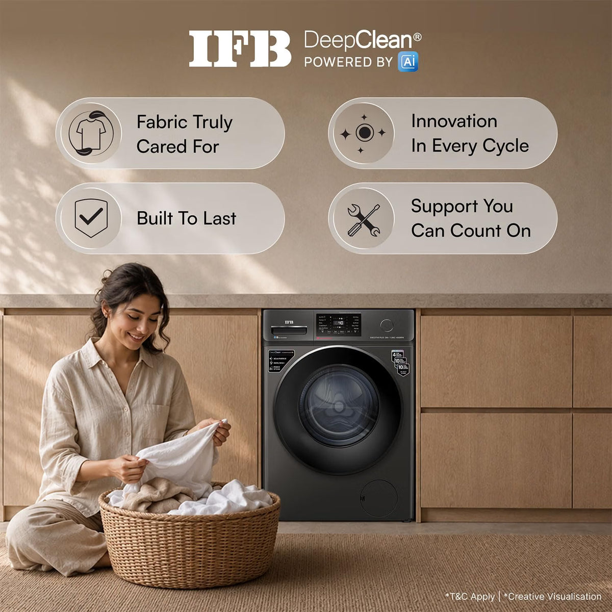 IFB EXECUTIVE PLUS OXN 1114 CMS 11 Kg 5 Star Front Load Washing Machine (Onyx) IFB