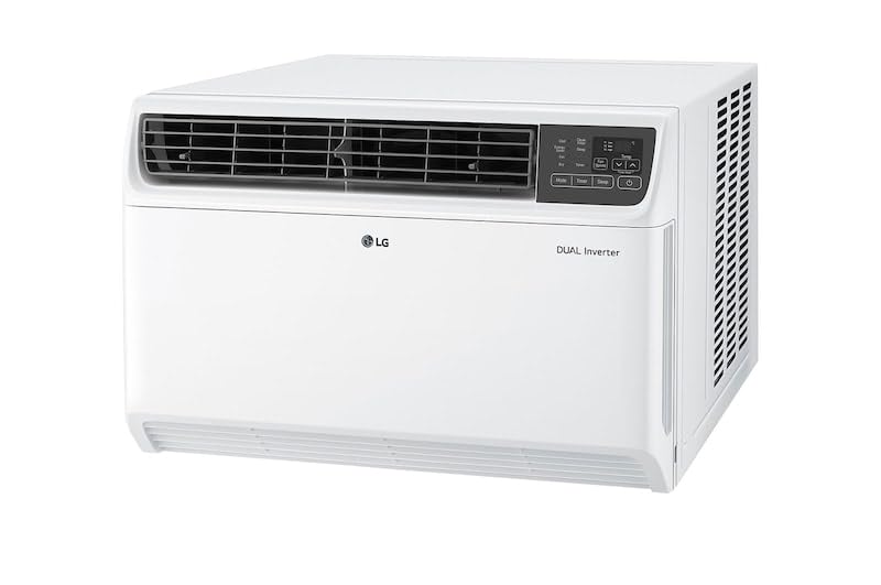 LG AW-Q18WUXA 1.5 Ton 3 Star DUAL Inverter Window AC (Copper, Convertible 4-in-1 cooling, 4 Way Air Swing, HD Filter, Quick and Uniform Cooling, Stabilizer Free Operation, Smart Diagnosis,  White) Mahajan Electronics Online