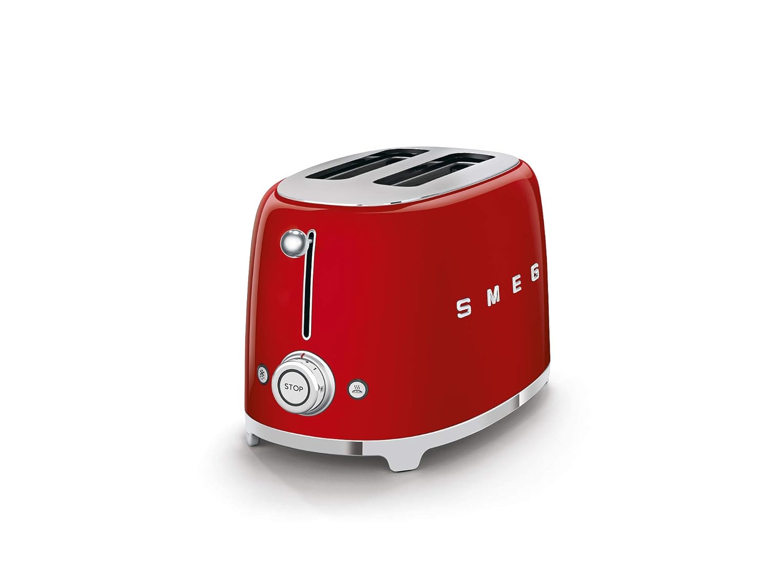 SMEG  TSF01RDEU 2 slice Toaster Red, Glossy 50's Style Aesthetic Mahajan Electronics