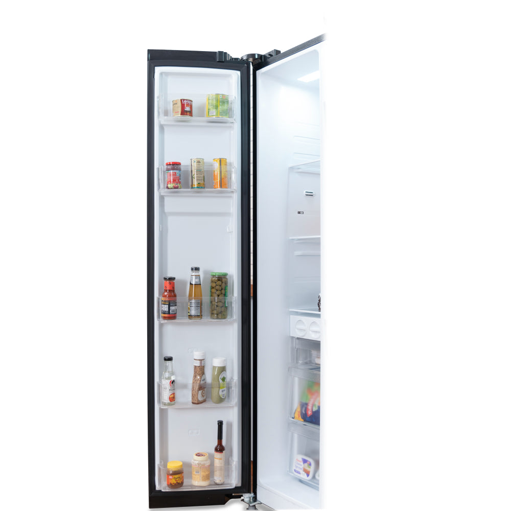 Kelvinator 584 litres Side By Side Refrigerator, Black KRS-B600BKG - Mahajan Electronics Online