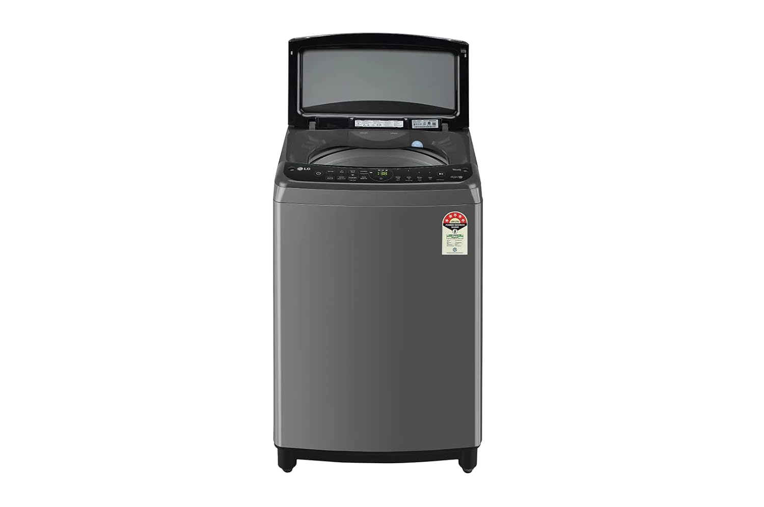 LG THD09SWM 9 kg 5 Star Fully Automatic Top Load Washing Machine ( In-built Heater, Black) Mahajan Electronics Online