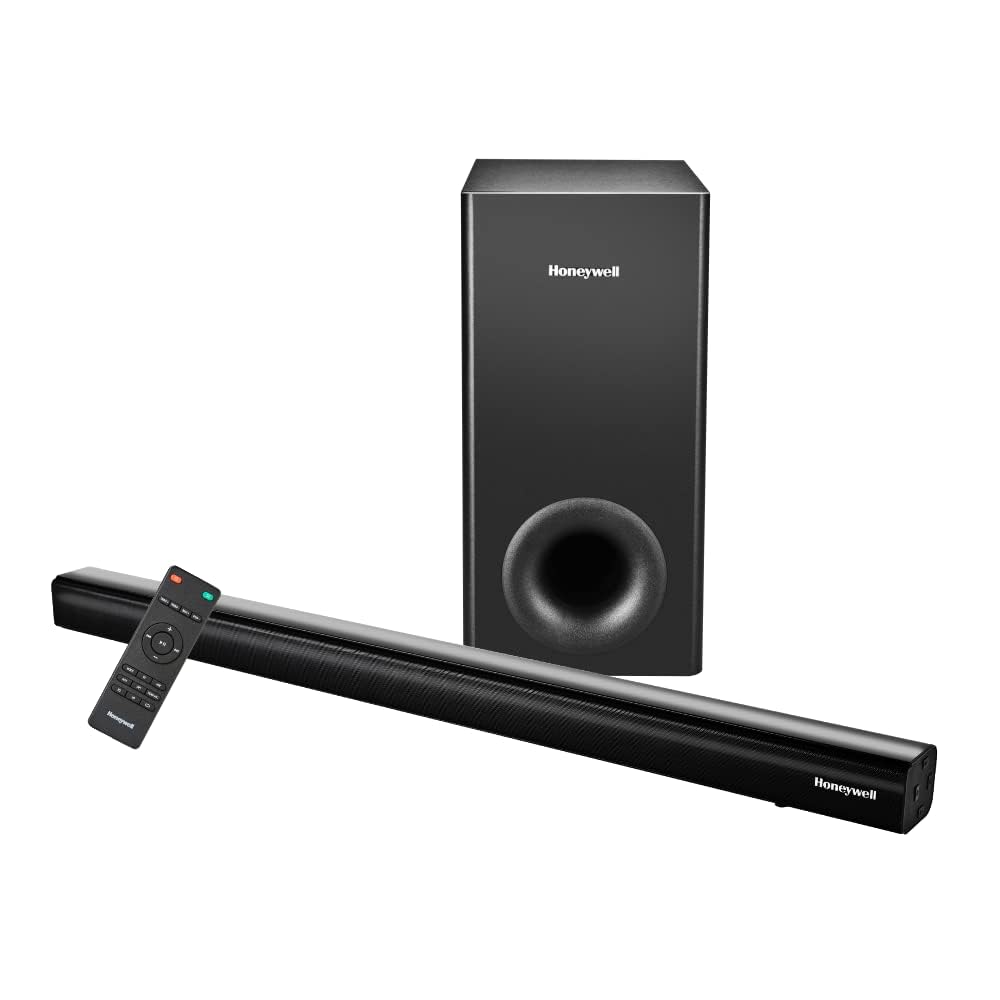 Honeywell Newly Launched Trueno U2000 120W Soundbar with Subwoofer, 2.1 Channel Home Theatre Mahajan Electronics Online