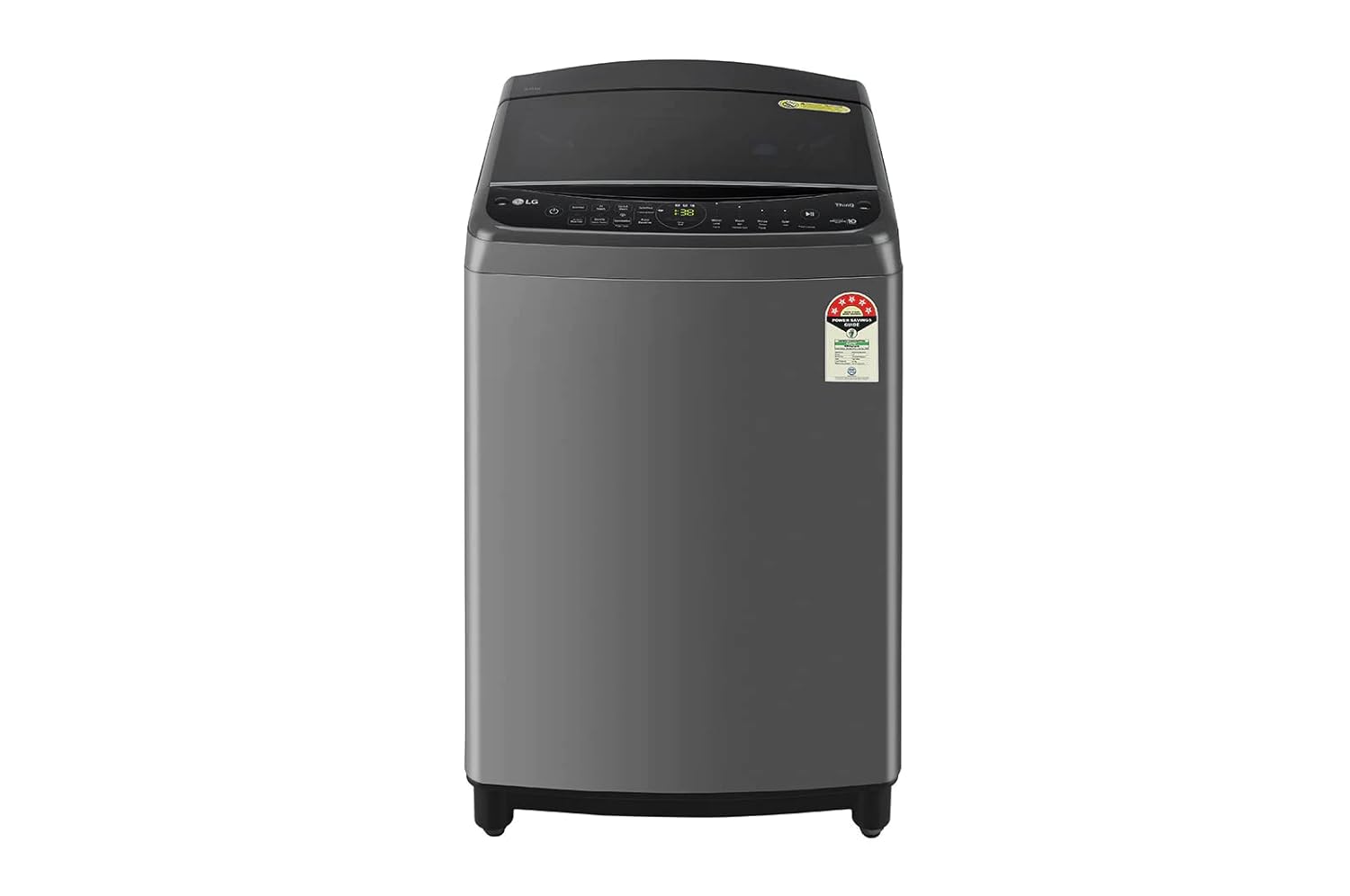 LG THD09SWM 9 kg 5 Star Fully Automatic Top Load Washing Machine ( In-built Heater, Black) Mahajan Electronics Online