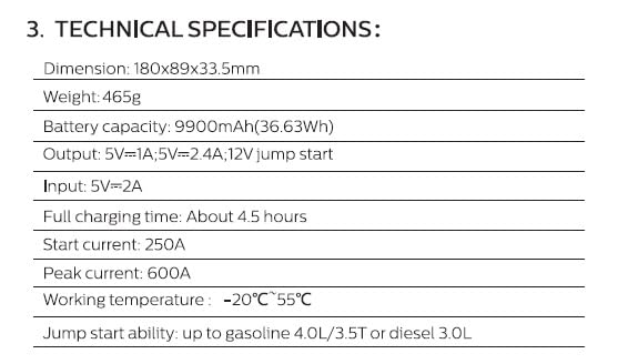 Philips Car Jump Starter JS3210 | Compact Design | Compatible with 4.0L Mahajan Electronics Online