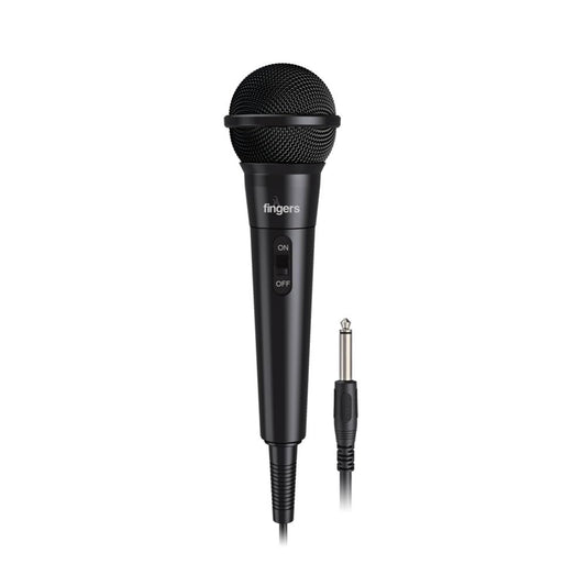 FINGERS Mic-W5 Wired Microphone (with 6.35 mm pin Connector, Ultra-Quiet On-Off Switch, Durable Construction Mahajan Electronics Online