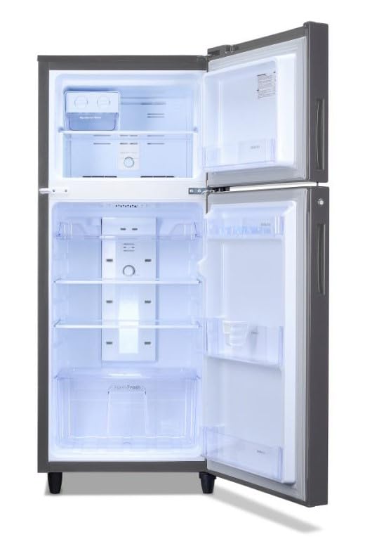 Godrej 233 L 2 Star Inverter, 24 Days farm Freshness Frost Free Double Door Refrigerator(RT EONALPHA 270B RI ST GL, Steel Glow)  mahajan electronics oline