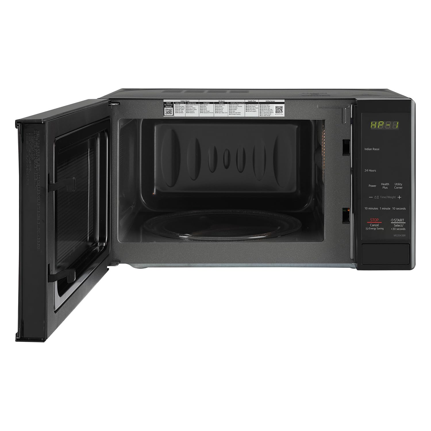 LG MS2043BR 20 L Solo Microwave Oven ( Black, With i-wave Technology & Anti-Bacterial Cavity) - 2023 Model