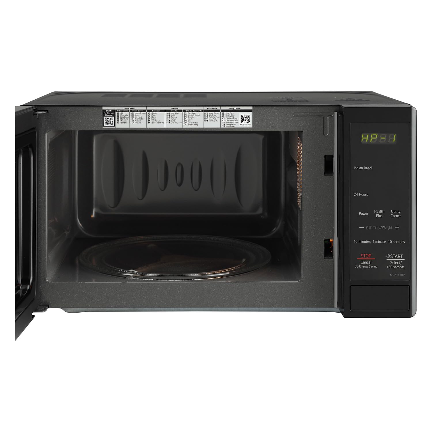 LG MS2043BR 20 L Solo Microwave Oven ( Black, With i-wave Technology & Anti-Bacterial Cavity) - 2023 Model
