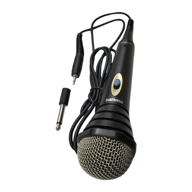 PHILIPS WDM-2402 6.5 Jack Wired Microphone (Black) Mahajan Electronics Online