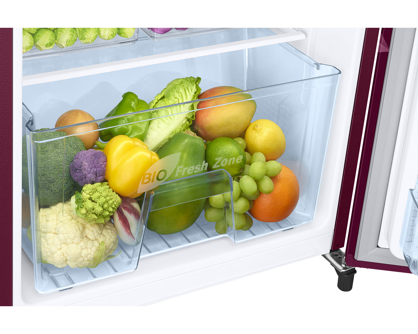 Samsung RR20H2712HN/NL 183 L, 2 Star, Digital Inverter, Direct-Cool Single Door Refrigerator ( Himalayan Poppy Red)-Online Mahajan Electronics