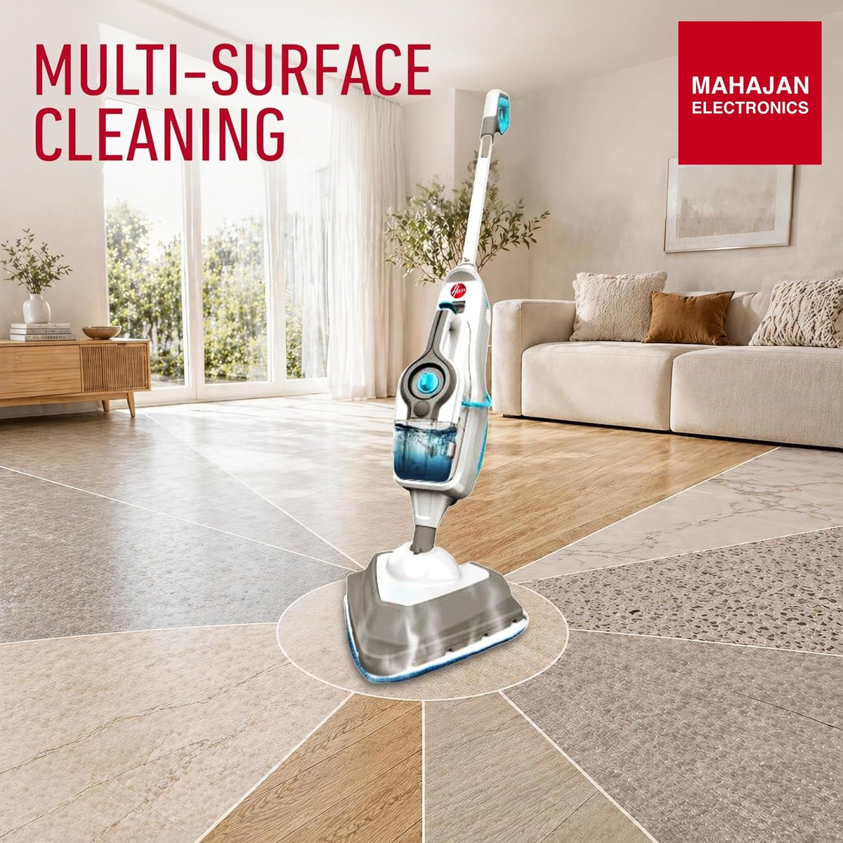 Hoover Steam Fresh Combi 2 in 1 HS86-SFC-I Multi-Surface Powerful Steam Mop & Detachable Handheld Vacuum Cleaner with 10 Accessories – Mahajan Electronics Online.