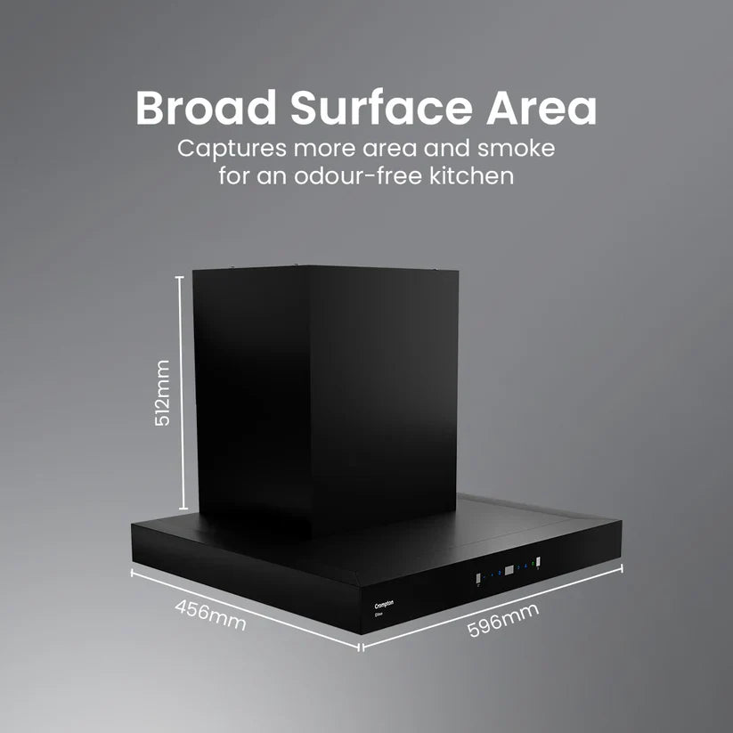 Crompton CHD-ELB60FLE-IND 60cm Filterless Wall Mounted Chimney Eliteo Box Series Mahajan Electronics Online