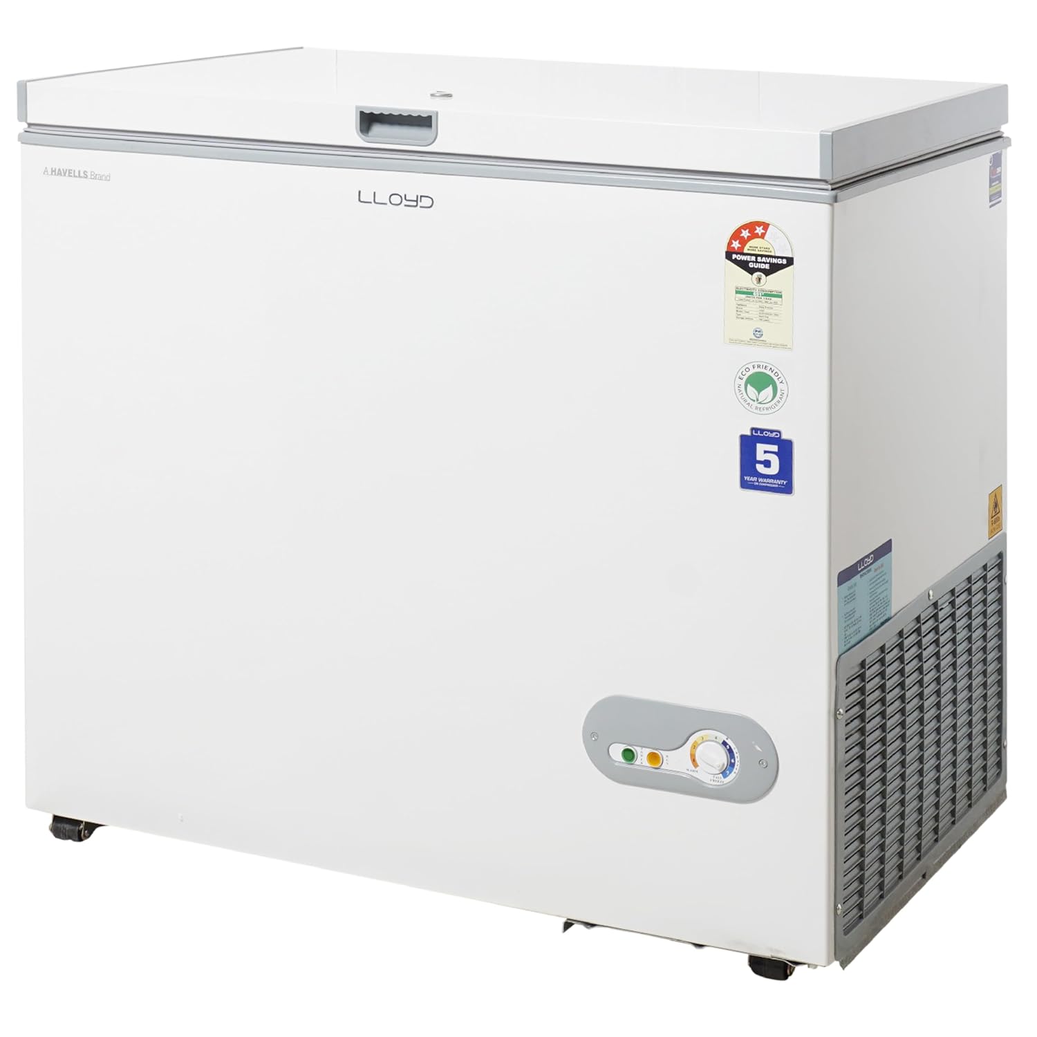 Havells Lloyd 200 Litre 3 Star Hard Top Single Door Convertible Deep Freezer, ( GLHT223CSV, White) ( 200 Litre 3 Star) Mahajan Electronics Online