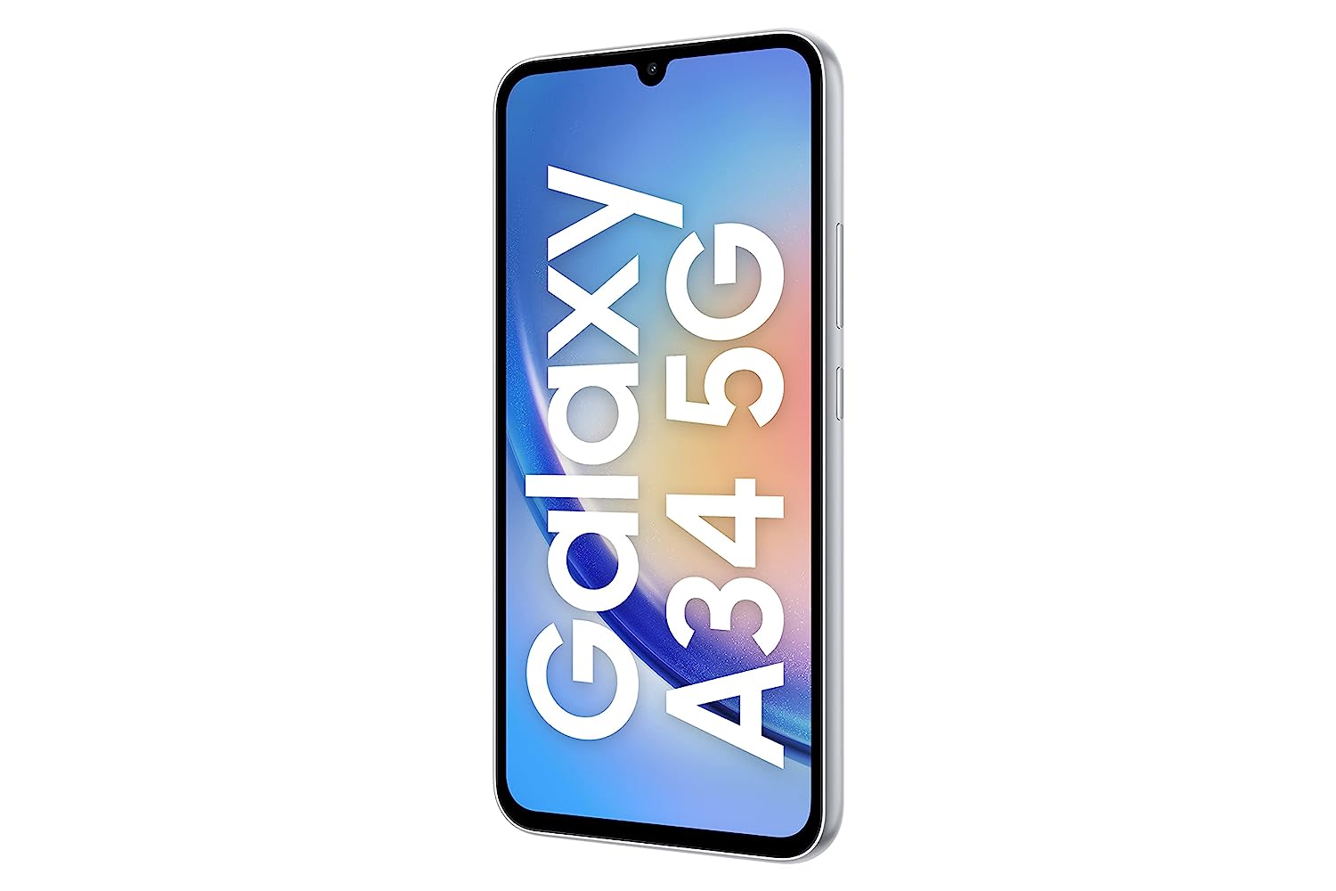 Samsung Galaxy A34 5G (Awesome Silver, 8GB Ram, 128GB Storage) | 48 MP No Shake Cam (OIS) | IP67 | Gorilla Glass 5 | Voice Focus | Without Charger - Mahajan Electronics Online