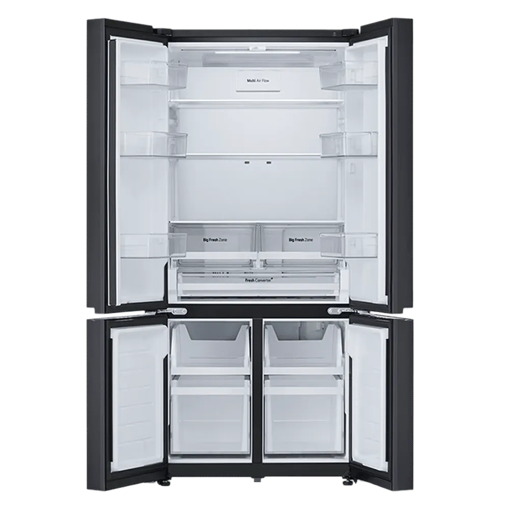 LG GV-B25FFGMB 574 Litres 3 Star Frost Free French Door Smart Wifi Enabled Refrigerator with Hygiene Fresh Plus ( Black Glass) Mahajan Electronics Online