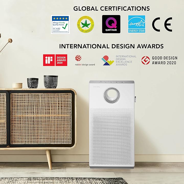 Coway AirMega Storm (AP-1220B) Professional Air Purifier for Home, Longest Filter Life 8500 Hrs, Green True HEPA Filter, Traps 99.99% Virus & PM 0.1 Particles, Warranty 7 Years Mahajan Electronics Online