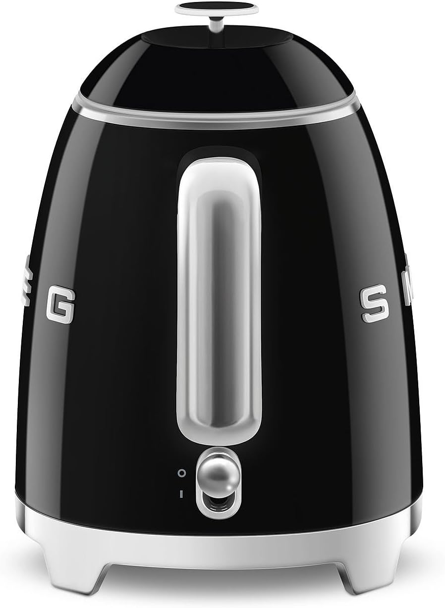 SMEG KLF05BLEU Mini 50's Retro Style 3 Cup Electric Kettle with Double Wall Anti Slip Base and Water Level Indicator (Black) Mahajan Electronics  Online