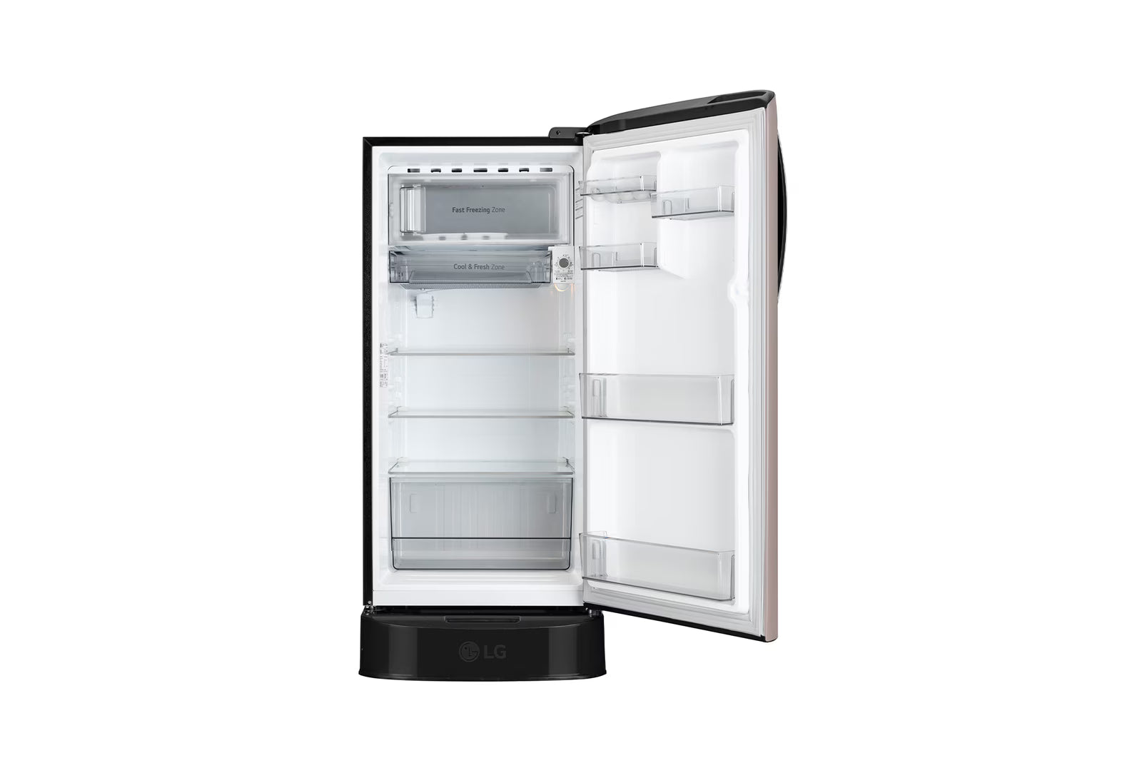 LG GLD2136ZHCP 201 L Single Door Refrigerator, Base Stand Drawer, Direct Cool, Smart Inverter Compressor, Clay Pink, 3 Star Mahajan Electronics Online