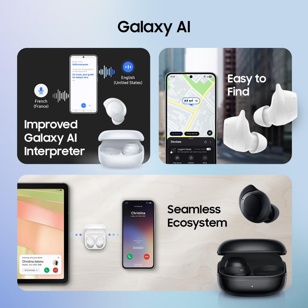 Samsung Galaxy Buds Core | White | Powered by Galaxy AI | Active Noise Cancellation | Enriched Bass | 3 Mic Clear Sound | Tap Area | IP54 | 35hrs Battery Mahajan Electronics online