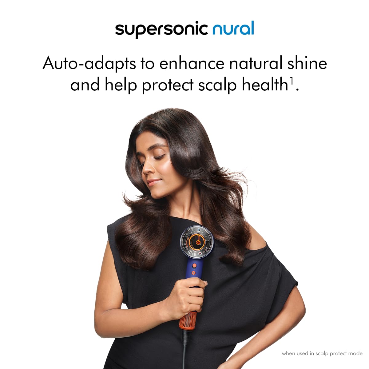 Dyson Supersonic Nural™ Intelligent Hair Dryer|Protects Scalp Health|Fast Drying|No Heat Damage|5 Attachments|7 Styling, 3 Speed & 3 Heat Settings|Unisex Usage|2 Year Warranty HD 16 VBTO IN Mahajan Electronics Online