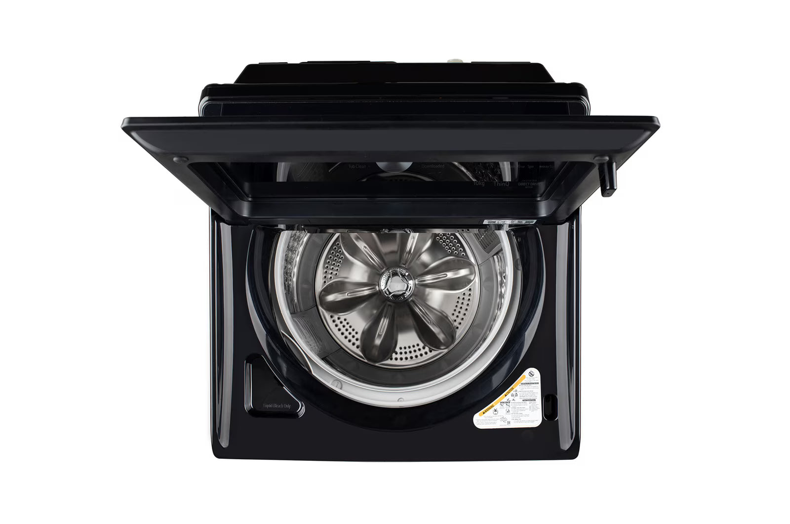 LG TX510SWO 10Kg Top Load Washing Machine, In-Built Heater, TurboWash™, AI Direct Drive™, Onyx Black Mahajan Electronics Online