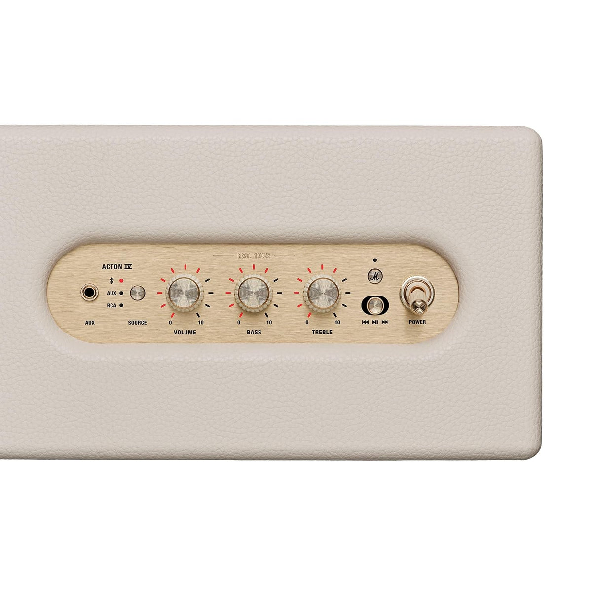 Marshall Acton IV Wired Connectivity Stereo Home Speakers with Bluetooth 5.3 LE & RCA or 3.5mm Input – Cream