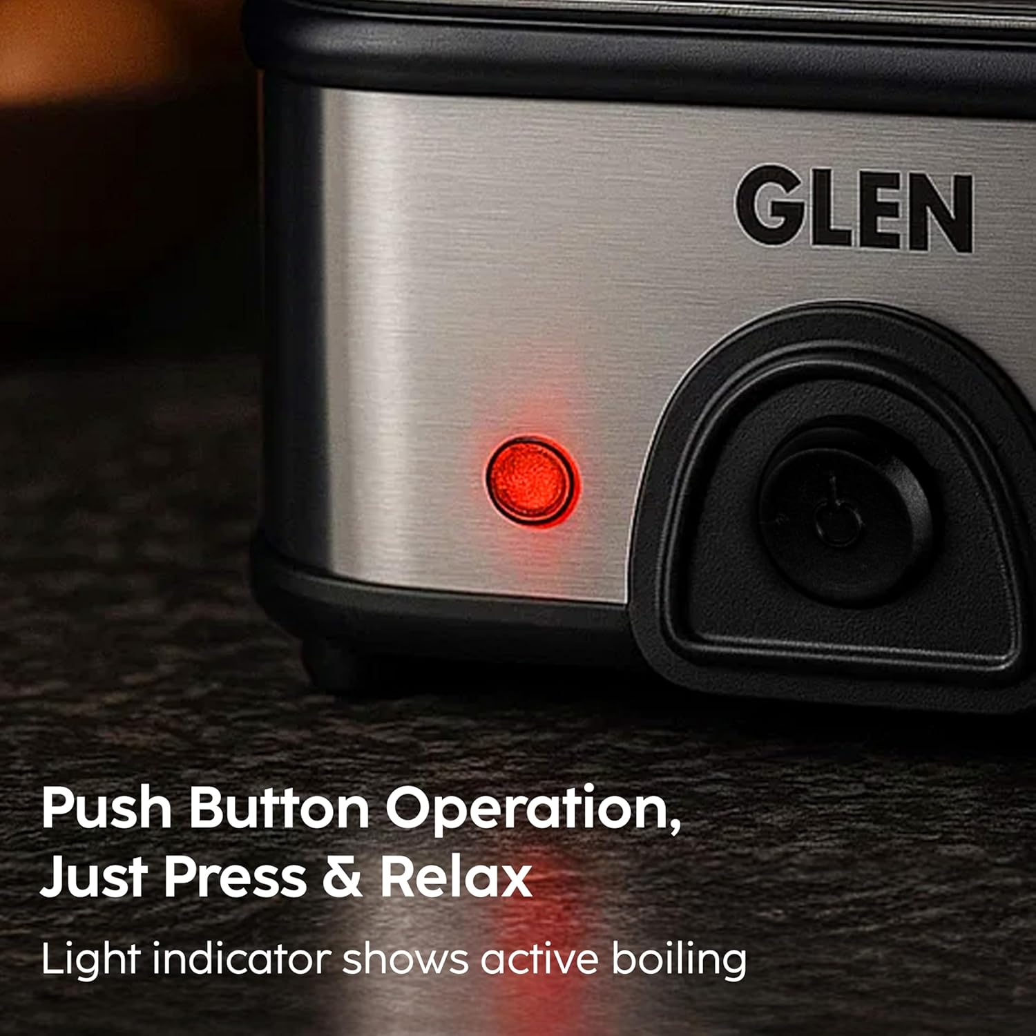 Glen SA3035 MC PLUS 3 in 1 Electric Multi Cooker Steam Egg Boiler with Extra Layer Rack - Steam, Cook & Boil, 350W, 45 Minutes Timer, Boils up to 14 Eggs at a time, boil dry protection with lid (Copy) Mahajan Electronics Online