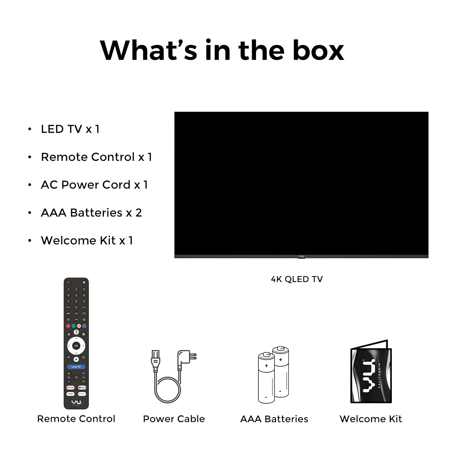 Vu GLO43QLEDDV  California 108cm (43 inches) GloQLED Smart Google 4K TV 2026 | 400Nits Glo Brightness Dolby Vision Picture I Dolby Atmos 30W VuFX Sound VU Technologies